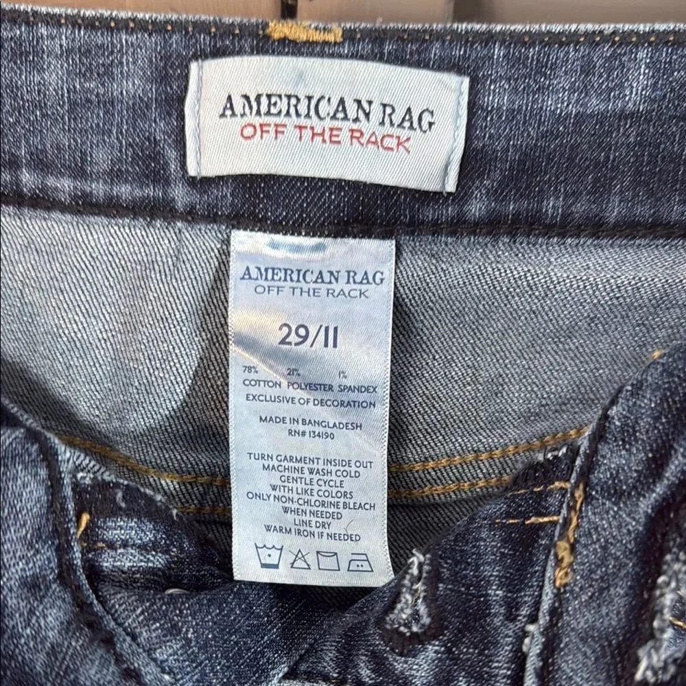 American Rag Blue Flare Wide Leg Jeans